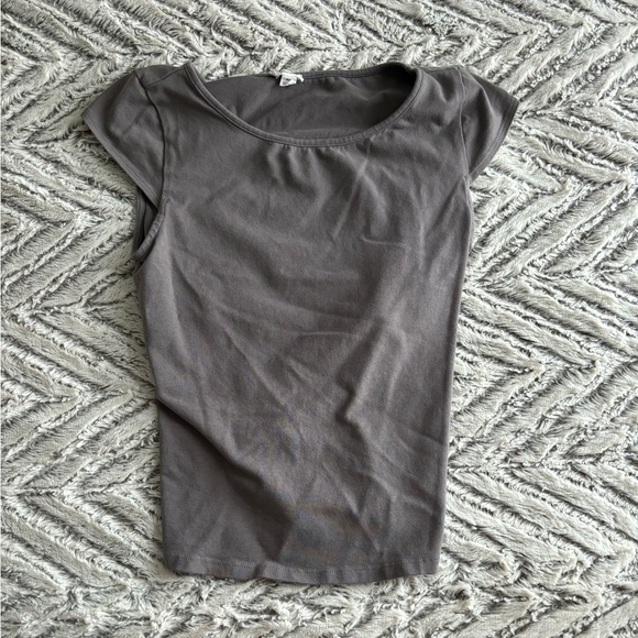 Garage gray partially-backless tie top - Picture 2 of 3